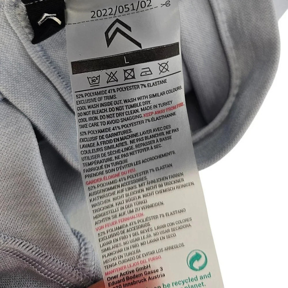 Oner Active Women's Classic Seamless High Waist Cycling Short Size Large Blue - Picture 6 of 8